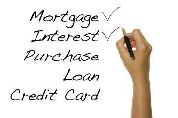 Woman Writes Checklist