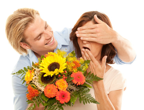 Sohn &uuml;berrascht seiner mama