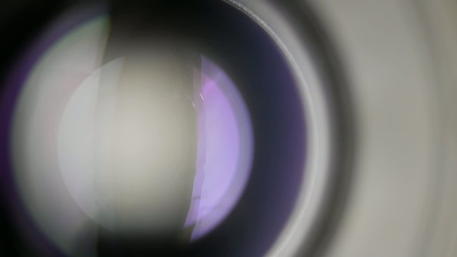 camera lens - shot - blades close and open