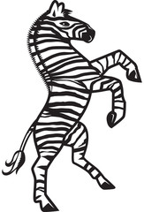 Zebra Rampant
