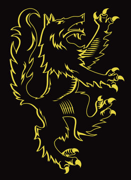 Reverse Wolf Rampant
