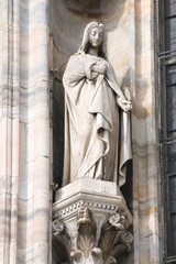 Milan cathedral sculpture - Saint Marciana