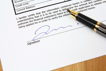 Signed contract