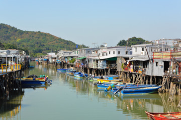 Fototapeta na wymiar Tai O fishing village in Hong Kong