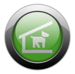 Green Metallic Orb Button 