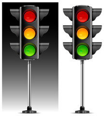 traffic lights with three