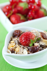 Müsli mit Erdbeere