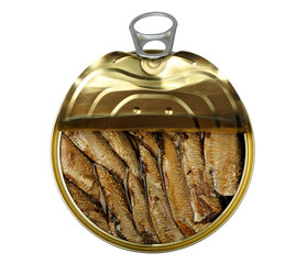 semi open a tin of sprats