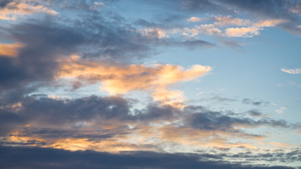 Naklejka na ściany i meble Sunset clouds