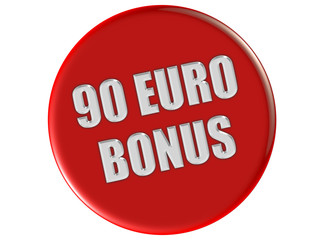 Button rot rund 90 EURO BONUS