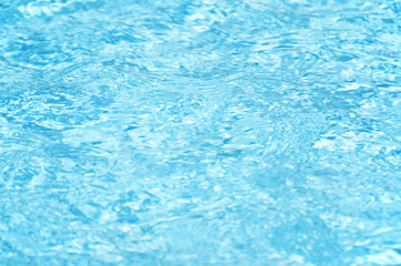 Blue pool water