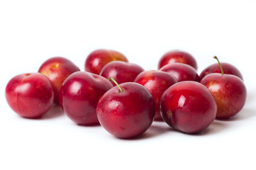 Red plums