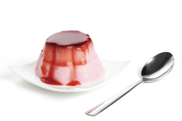 Red berry pudding