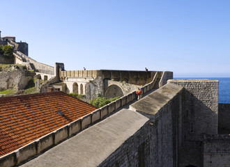 The Walled City of Dubrovnic in Croatia Europe