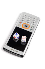 Mobile phone and dices