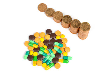 Coins and medicine