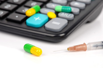 Medicine and calculator