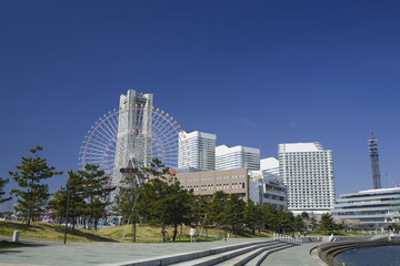 Fototapeta na wymiar Budynki Minato Mirai