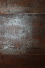 Rusty grunge texture  with metal inserts