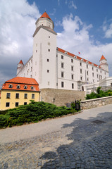Fototapeta na wymiar Renewed Bratislava castle, Slovakia