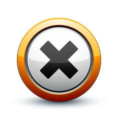 Obraz premium icône croix annulation