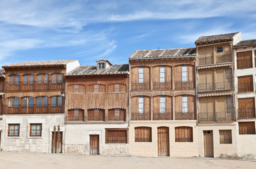 Plaza del Coso Viejo de Pe&ntilde;afiel en Valladolid