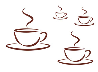 Kaffeetassen-Picto, 4 Größen