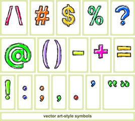 vector art-style symbols