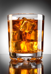 Whisky and ice