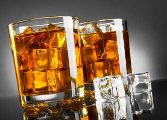 Whisky and ice