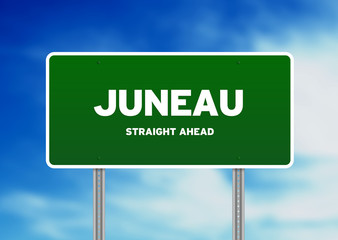 Juneau, Alaska Highway  Sign