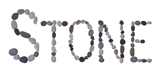 inscription of letters of sea stones