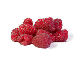 Raspberry at white background