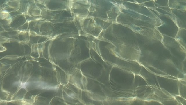 sparks on  transparent  water surface