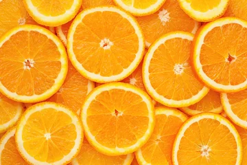 Wandaufkleber Gesunde Naturkost, Hintergrund. Orange © Kazyavka