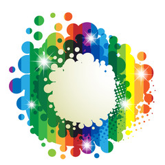 Colorful background isolated on white