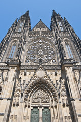 Fototapeta premium Saint Vitus Cathedral facade