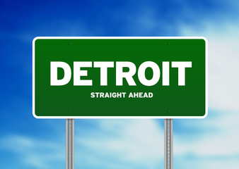 Detroit Highway Sign