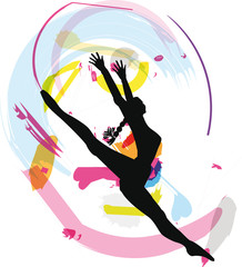 Obraz na płótnie Canvas Dancing. Vector illustration