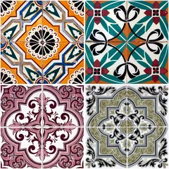 Papier peint Tuiles marocaines Carreaux de céramique vintage