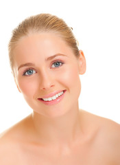 Obraz premium Young smiling woman