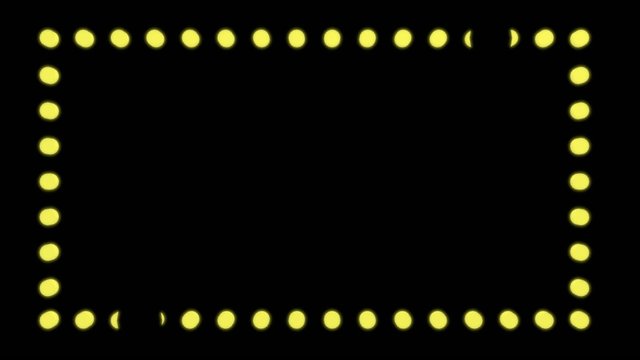 Loopable chasing lights border