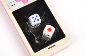 Dice and cellphone