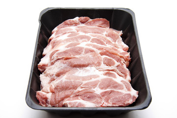 Koteletts in der Verpackung