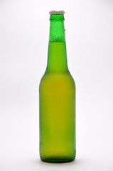 Bottle of the cooled beer