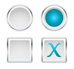 blue check and x symbol