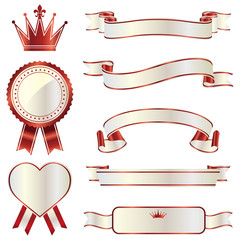 ribbon emblem set