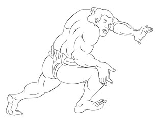 Japanese sumo wrestler