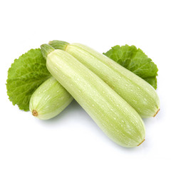 Fresh vegetable marrow Isolated