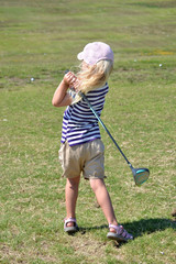 Fototapeta premium Little Golfer